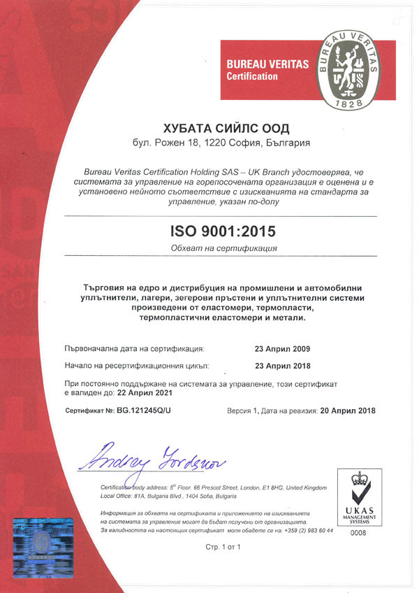 Сертификат—UKAS